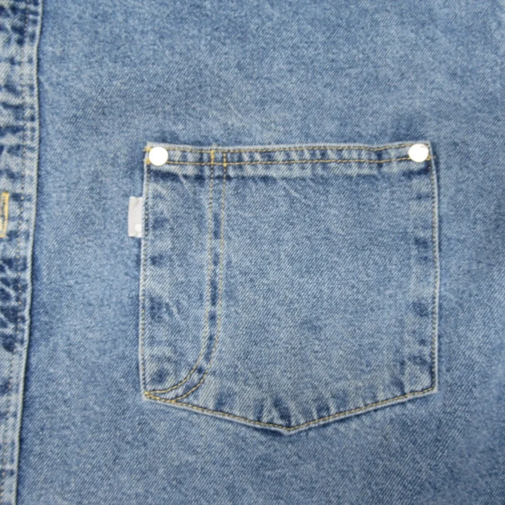 Levis‎ Silver Tab Denim Shirt Jacket Mens Medium Blue Denim Oversized Button VTG - Picture 2 of 10
